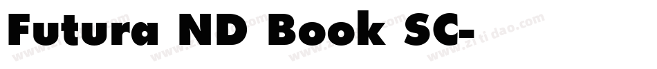 Futura ND Book SC字体转换